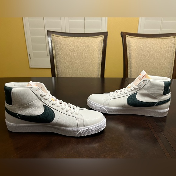 New Nike Blazer Mid ISO SB White Green Sneaker Shoes Size US 11 - Picture 12 of 14
